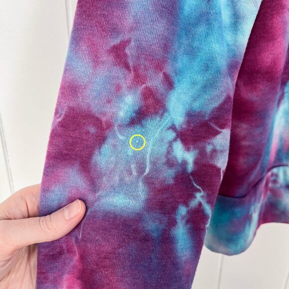 Aviator Nation Ninja Pullover Hoodie Tie Dye Unisex Size Medium Blue Purple - Picture 6 of 16